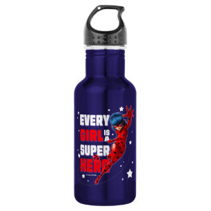 Ladybug Every Girl is a Super Hero 532 Ml Water Bottle