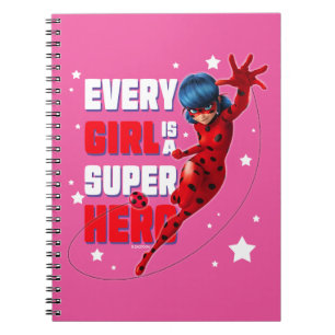 Ladybug Every Girl is a Super Hero Notebook