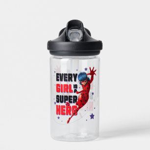 Ladybug Every Girl is a Super Hero Water Bottle