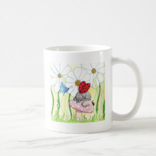 Ladybug Fairy Cat Coffee Mug