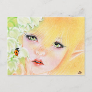 Ladybug Fairy Postcard