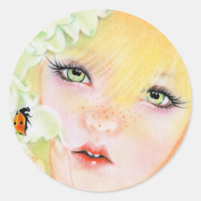 Ladybug fairy sticker (Front)