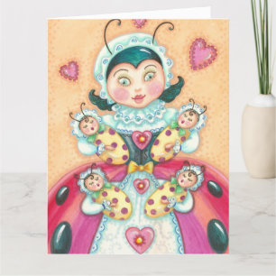 Ladybug Family MOTHER'S DAY CARD Customize