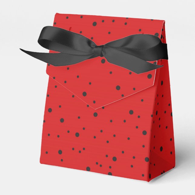 Ladybug Favor Box (Front Side)