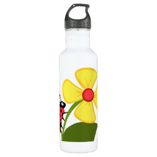 Ladybug Flower 710 Ml Water Bottle