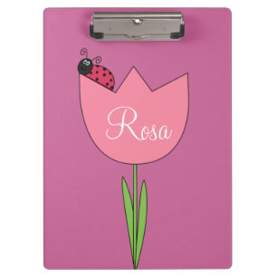 Ladybug  Flower Clipboard