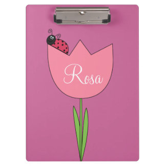 Ladybug  Flower Clipboard