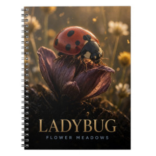 Ladybug Flower Meadows Wildlife ANIMAL Notebook