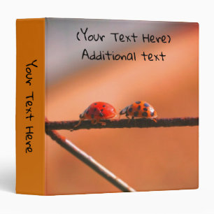 Ladybug Friends Nature Personalized Binder