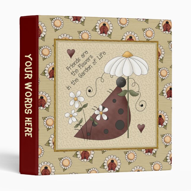Ladybug Friendship Binder (Front/Spine)