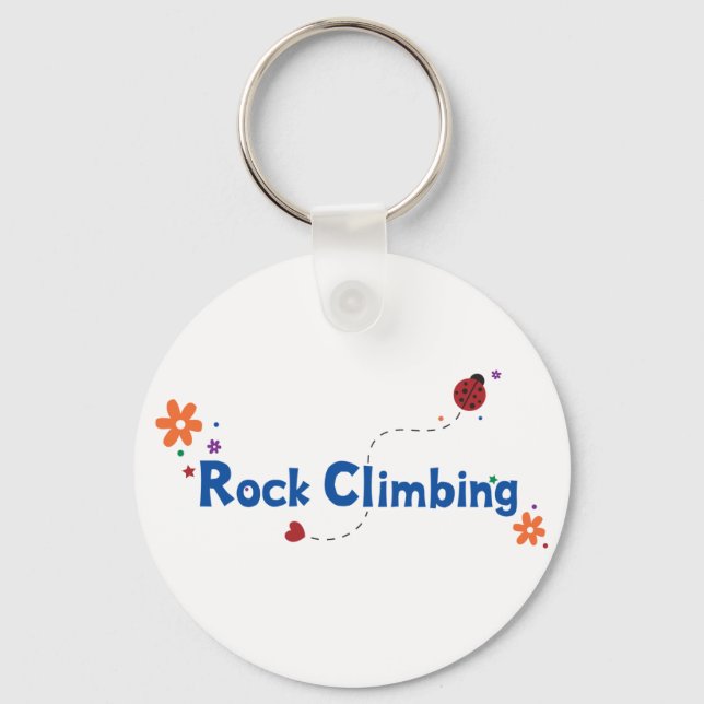 Ladybug Garden Rock Climbing Keychain (Front)