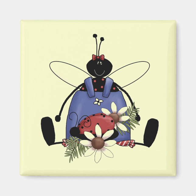 Ladybug Garden Tshirts and Gifts Magnet (Front)