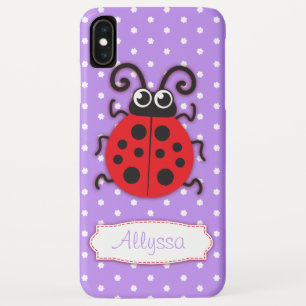 Ladybug girls name green ipod touch case