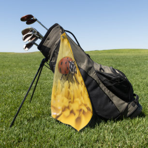 Ladybug golf towel