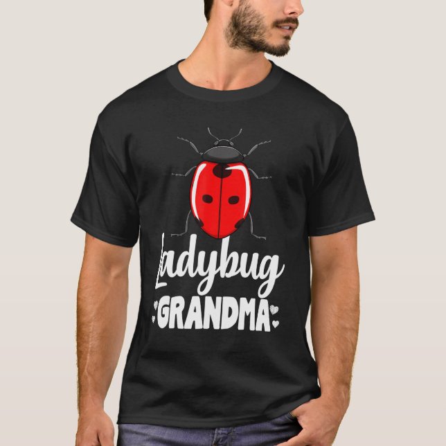 Ladybug Grandma Small Flying Insect Creature Colle T-Shirt (Front)