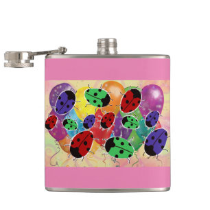 Ladybug Hip Flask