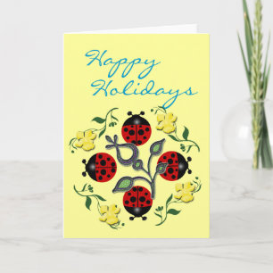 Ladybug Holiday Card