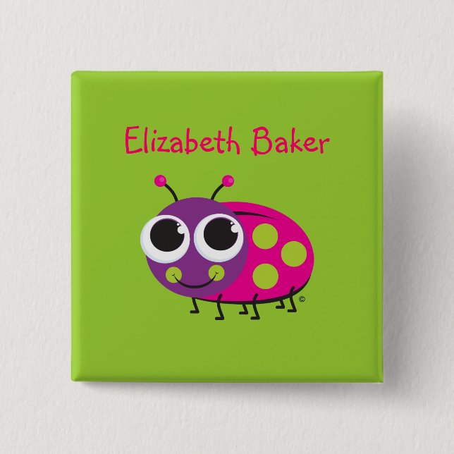 Ladybug Identification Button (Front)