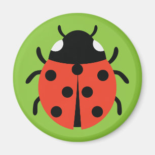 Ladybug Illustration Magnet
