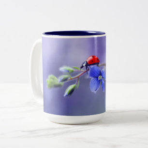 Ladybug in Purple Two Tone Mug