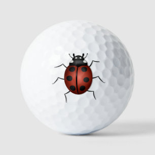 Ladybug insect Design Golf Balls