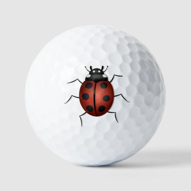 Ladybug insect Design Golf Balls (Front)
