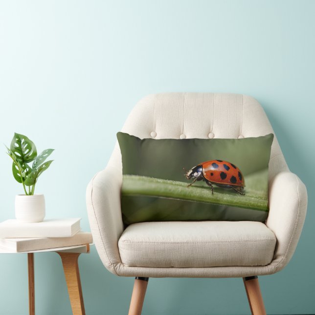 Ladybug Insect Lumbar Pillow (Chair)