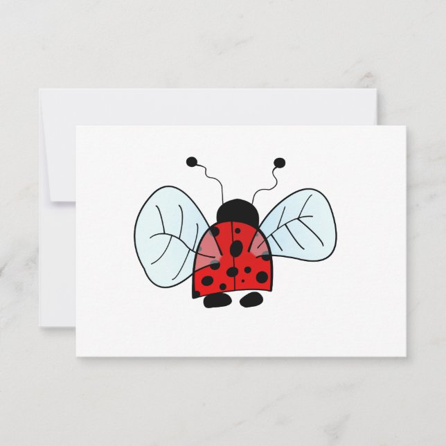 Ladybug   invitation (Front)