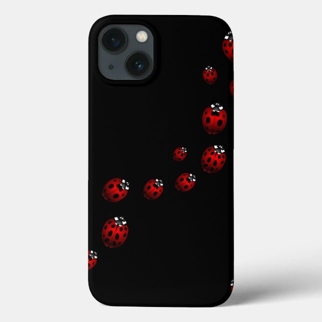Ladybug iPad Case Customizable Cute Ladybird Case (Back)