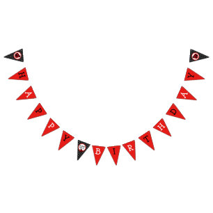 Ladybug Joyeux Anniversaire Bannière du drapeau de