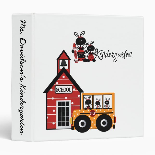 Ladybug Kindergarten  Binder (Front/Spine)
