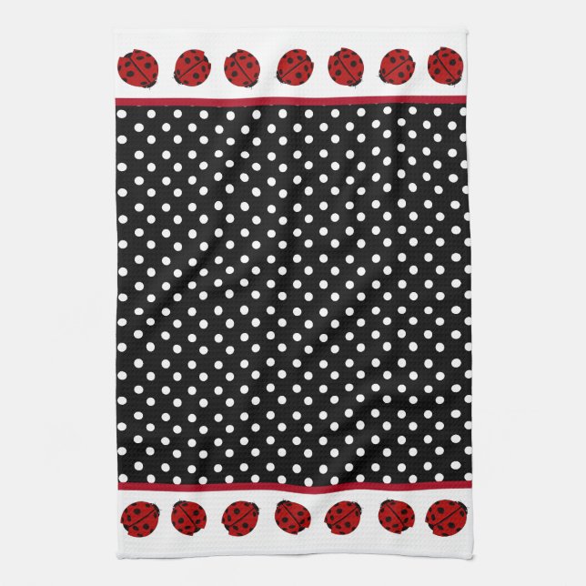 Ladybug Kitchen Towel (Vertical)