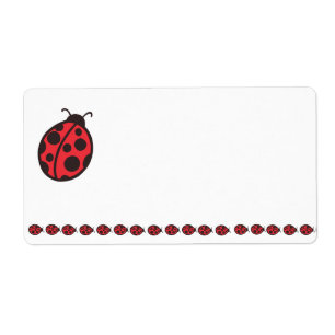 Ladybug Label