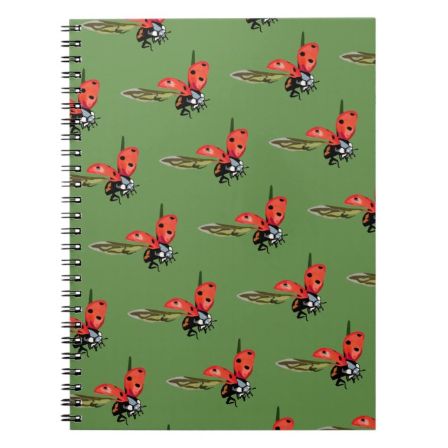 Ladybug, Lady bird fly Spiral Carnet (Devant)