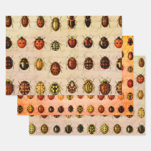 Ladybug Ladybird Beetle Insect Bug Wrapping Paper Sheet