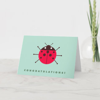 Ladybug / Ladybird Congratulations! Card