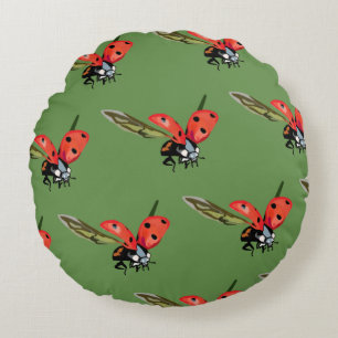 Ladybug, Ladybird Fly Round Pillow