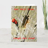 Ladybug/Ladybird Get Well Soon Card