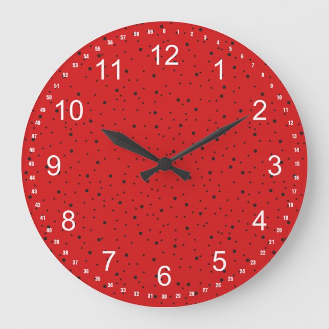 Ladybug Large Clock (Front)