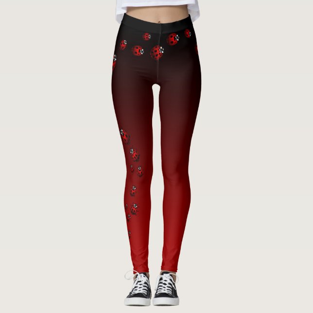 Ladybug Leggings Ladybird Insect Leggings (Front)