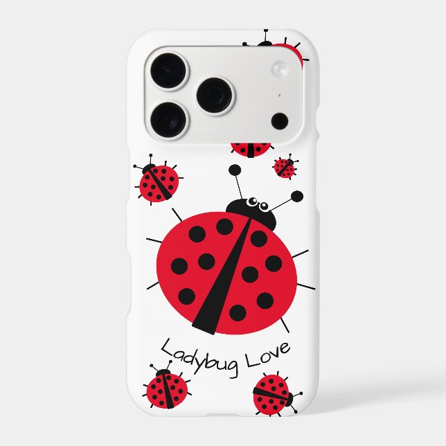Ladybug Love Girly Fun Cute Cartoon (Back)