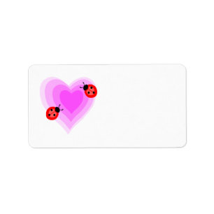 Ladybug Love Label