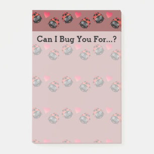Ladybug Love (Pattern) Post-it Notes
