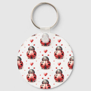 Ladybug Love (personalized) Keychain