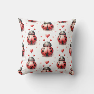 Ladybug Love (personalized) Throw Pillow