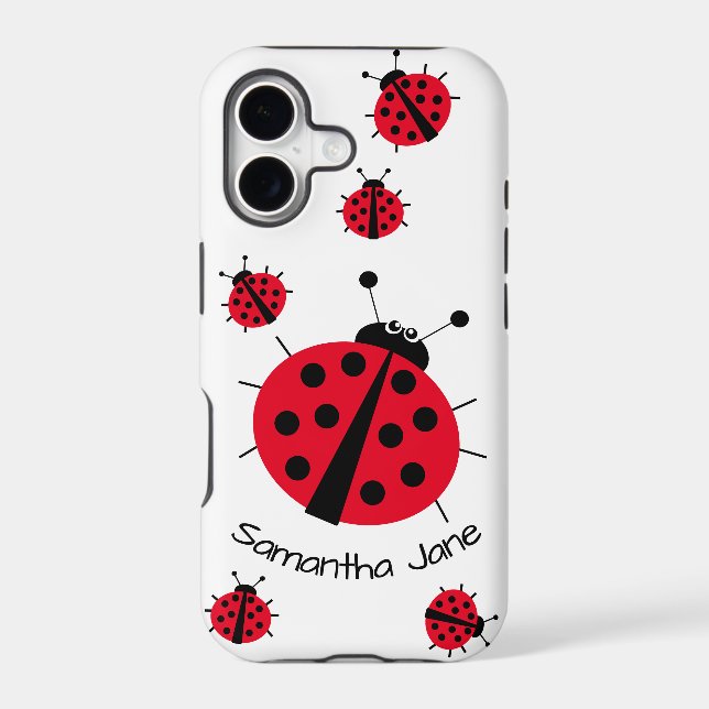 Ladybug Lover Girly Fun Cute Cartoon Case-Mate iPh (Back)