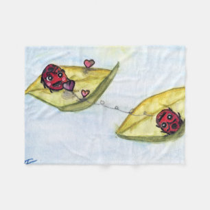 Ladybug Lovers Fleece Blanket