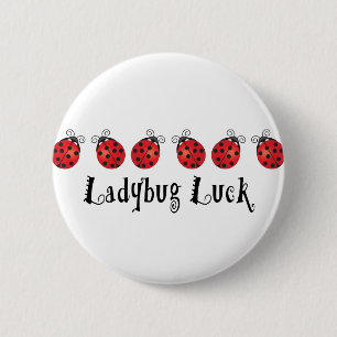 Ladybug Luck 2 Inch Round Button