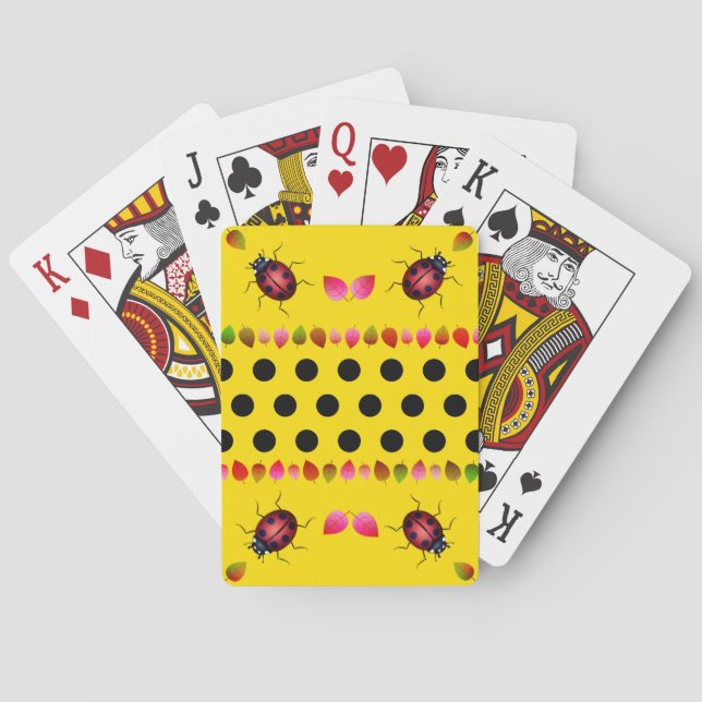 Ladybug Lucky Playing Cards (Back)