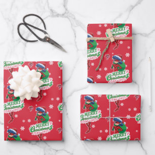 Ladybug   Merry Christmas Wrapping Paper Sheet